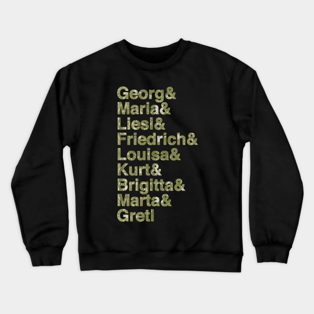 The Von Trapps in Curtain Fabric Crewneck Sweatshirt by baranskini